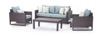 Milea™ 4 Piece Sunbrella® Outdoor Seating Set - Mist Blue