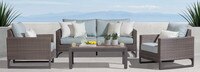 Milea™ 4 Piece Sunbrella® Outdoor Seating Set - Mist Blue