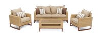 Mili™ 4 Piece Sunbrella® Outdoor Seating Set - Maxim Beige