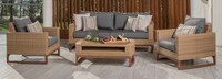 Mili™ 4 Piece Sunbrella® Outdoor Seating Set - Maxim Beige