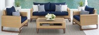 Mili™ 4 Piece Sunbrella® Outdoor Seating Set - Maxim Beige