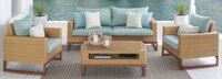 Mili™ 4 Piece Sunbrella® Outdoor Seating Set - Maxim Beige