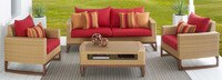 Mili™ 4 Piece Sunbrella® Outdoor Seating Set - Maxim Beige