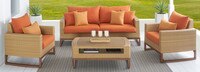 Mili™ 4 Piece Sunbrella® Outdoor Seating Set - Maxim Beige
