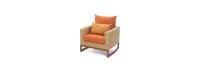 Mili™ 4 Piece Sunbrella® Outdoor Seating Set - Tikka Orange