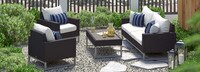 Milo™ Espresso 4 Piece Seating Set - Centered Ink