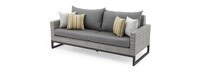 Milo™ Gray 4 Piece Sunbrella® Outdoor Seating Set - Charcoal Gray