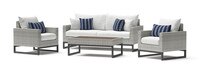 Milo™ Gray 4 Piece Seating Set - Centered Ink