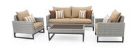 Milo™ Gray 4 Piece Seating Set - Maxim Beige