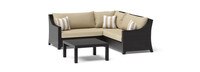 Deco™ 4 Piece Sunbrella® Outdoor Sectional & Table - Maxim Beige