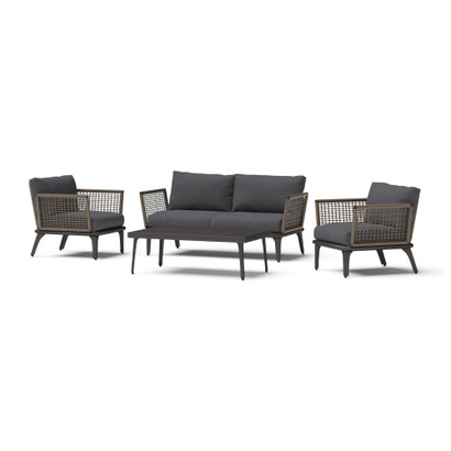 Pathra 4 Piece Wicker Seating Set