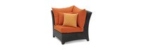 Deco™ 4 Piece Sunbrella® Outdoor Sectional & Table - Tikka Orange