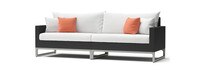 Milo™ Espresso 4 Piece Sectional - Cast Coral