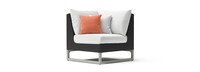 Milo™ Espresso 4 Piece Sectional - Cast Coral
