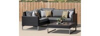 Milo™ Espresso 4 Piece Sectional - Navy Blue
