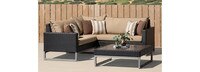 Milo™ Espresso 4 Piece Sectional - Navy Blue