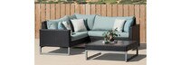 Milo™ Espresso 4 Piece Sectional - Navy Blue