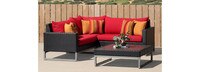 Milo™ Espresso 4 Piece Sectional - Navy Blue