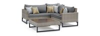 Milo™ Gray 4 Piece Sectional - Charcoal Gray
