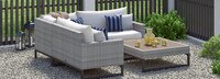 Milo™ Gray 4 Piece Sectional - Centered Ink