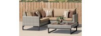 Milo™ Gray 4 Piece Sectional - Sunset Red