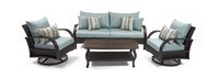 Barcelo™ 4 Piece Motion Club & Sofa Set - Bliss Blue