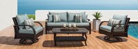 Barcelo™ 4 Piece Motion Club & Sofa Set - Bliss Blue