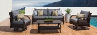 Barcelo™ 4 Piece Sunbrella® Outdoor Motion Seating Set - Charcoal Gray