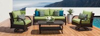 Barcelo™ 4 Piece Sunbrella® Outdoor Motion Seating Set - Charcoal Gray