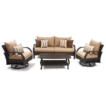 Barcelo™ 4 Piece Outdoor Patio Motion Club & Sofa Set - Maxim Beige