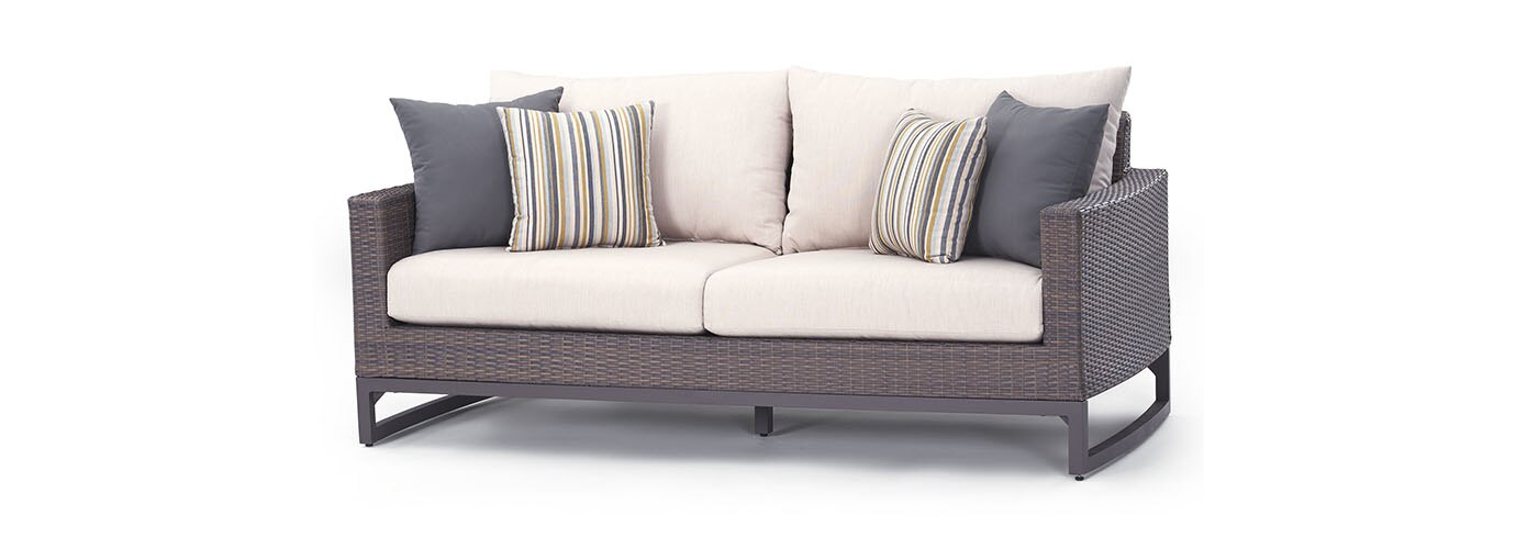 Milea 4 Piece Outdoor Motion Seating Set - Thumbnail 4