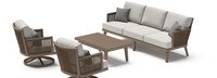 Sierota™ 4 Piece Sunbrella® Outdoor Motion Seating Set - Brown