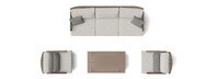 Sierota™ 4 Piece Sunbrella® Outdoor Motion Seating Set - Brown
