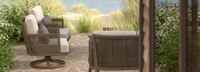 Sierota™ 4 Piece Sunbrella® Outdoor Motion Seating Set - Brown