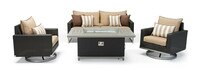 Milo™ Espresso 4 Piece Motion Fire Set - Maxim Beige