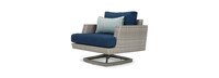 Portofino® Casual 4 Piece Sunbrella® Outdoor Motion Fire Seating Set - Laguna Blue