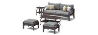 Barcelo™ 5 Piece Outdoor Patio Seating Set - Charcoal Gray