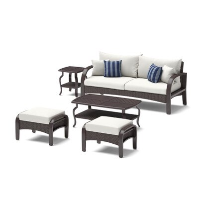 Barcelo™ 5 Piece Outdoor Patio Seating Set - Centered Ink