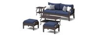 Barcelo™ 5 Piece Outdoor Seating Set - Navy Blue
