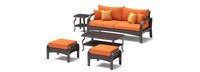 Barcelo™ 5 Piece Outdoor Seating Set - Tikka Orange