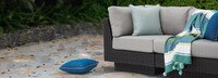 Portofino® Repose 5 Piece Sunbrella® Outdoor Sectional - Dove