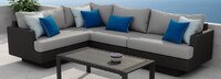 Portofino® Repose 5 Piece Sunbrella® Outdoor Sectional - Dove