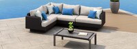 Portofino® Repose 5 Piece Sunbrella® Outdoor Sectional - Dove