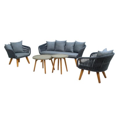 Savea 5pc Seating Set - Gray