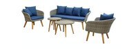 Sota 5pc Seating Set - Dark Blue