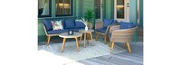 Sota 5pc Seating Set - Dark Blue