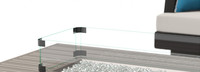 Portofino Comfort 5 Piece Sunbrella® Outdoor Sectional Fire Seating Set - Dove Gray