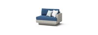 Portofino Comfort 5pc Sunbrella® Outdoor Sectional Fire Seating Set - Laguna Blue