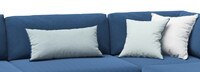 Portofino Comfort 5pc Sunbrella® Outdoor Sectional Fire Seating Set - Laguna Blue