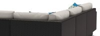 Portofino® Comfort 5 Piece Sunbrella® Outdoor Sectional Seating Set - Dove Gray